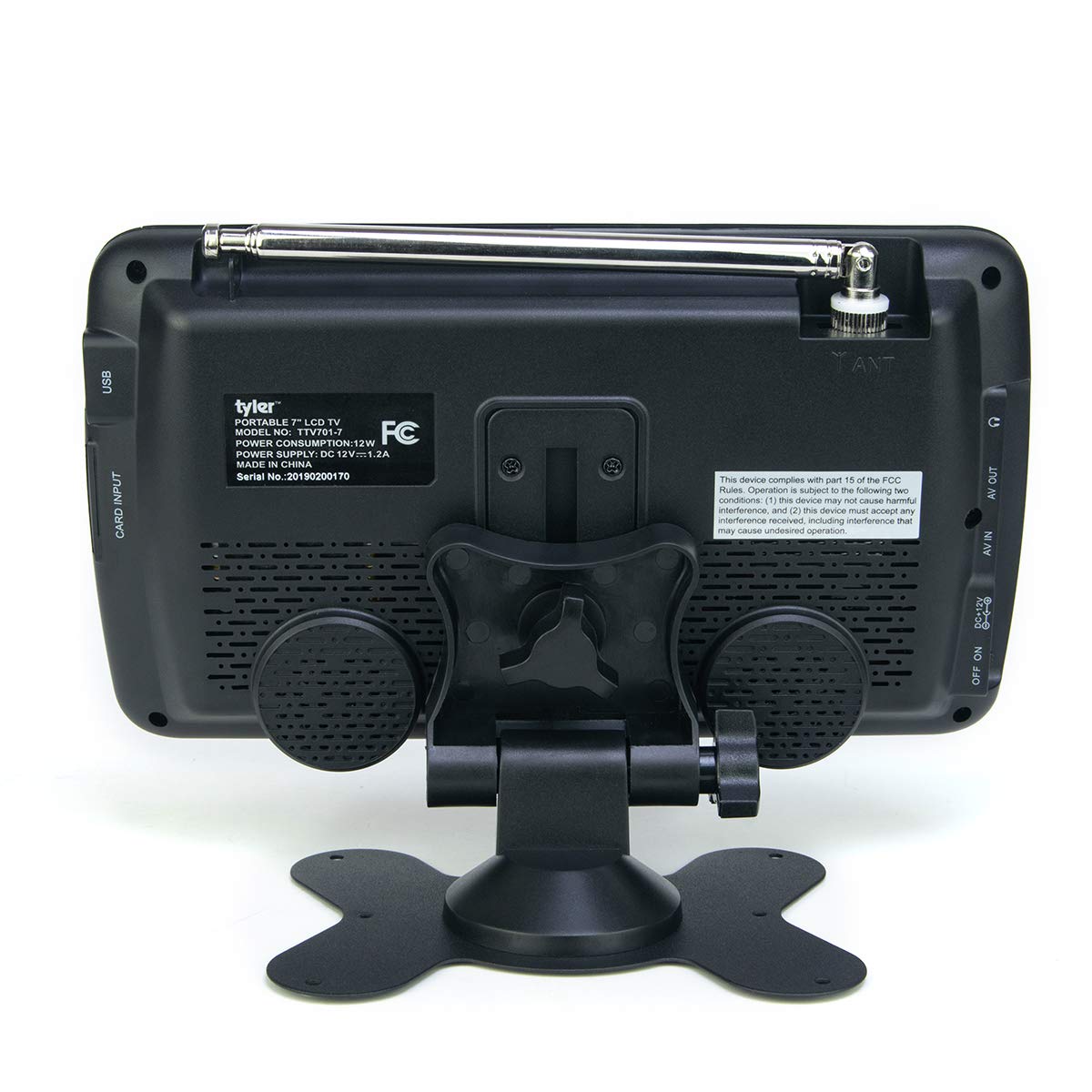 7" Portable LCD TV Rechargeable Battery HD-TV USB HDMI R2239
