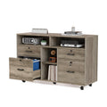 Rustic Grey 4 Drawer File Cabinet with Lock U171403