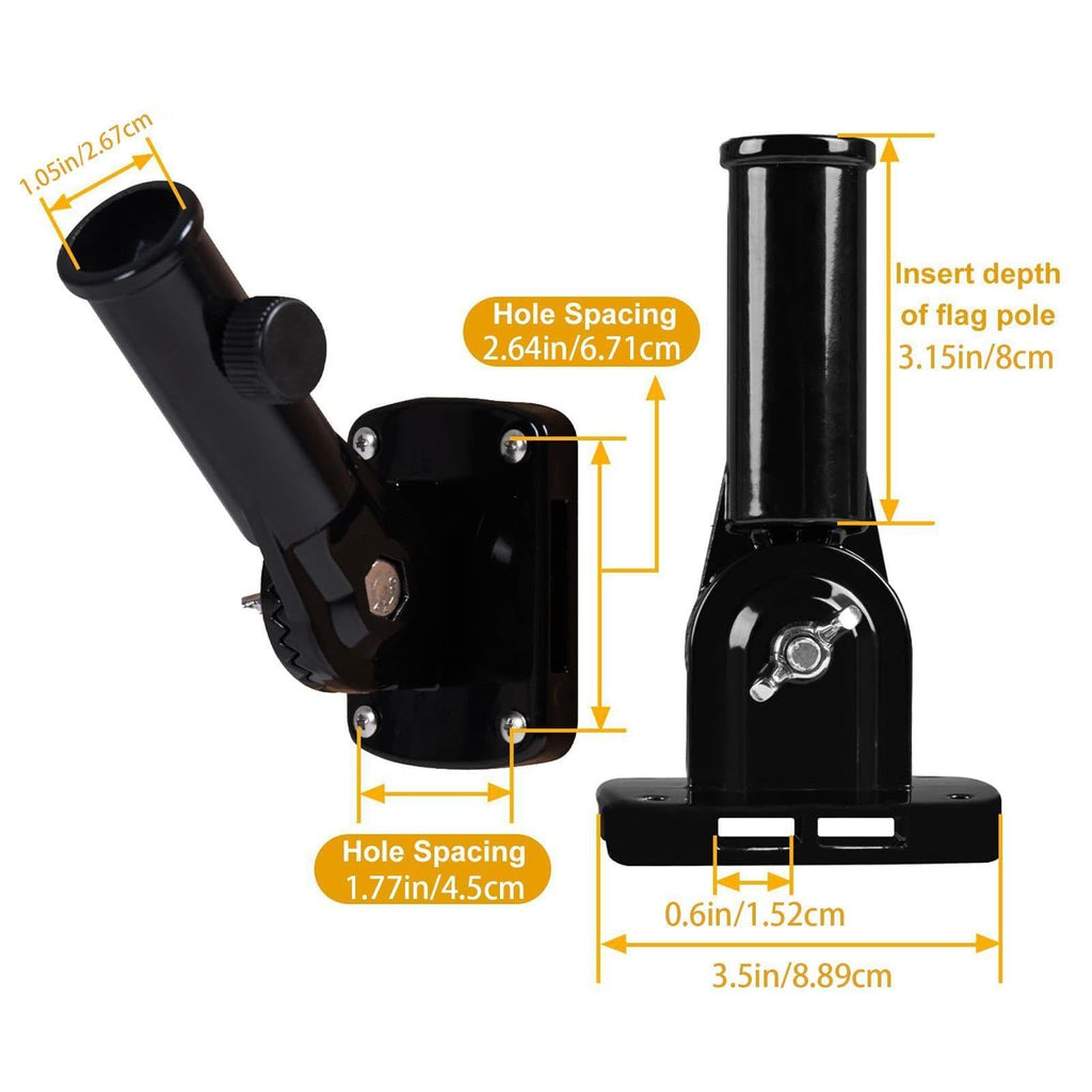 Flag Pole Holder Aluminum Alloy Bracket R72157