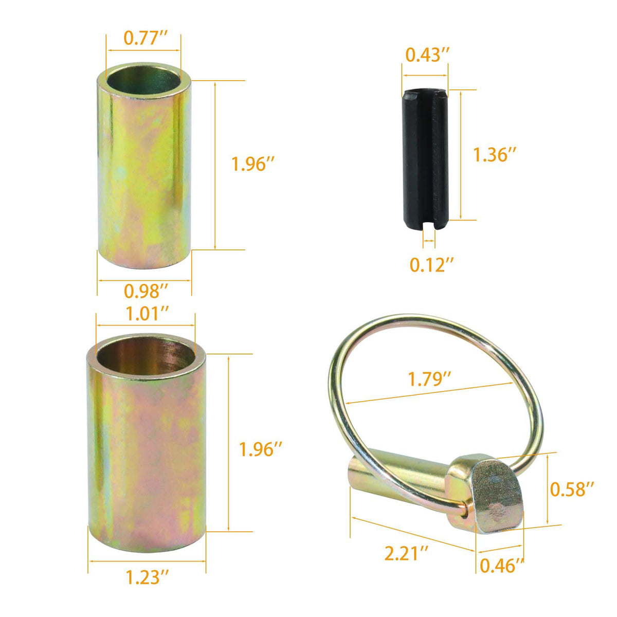 4 Pack Cat 1 Quick Hitch Adapter Bushings E108