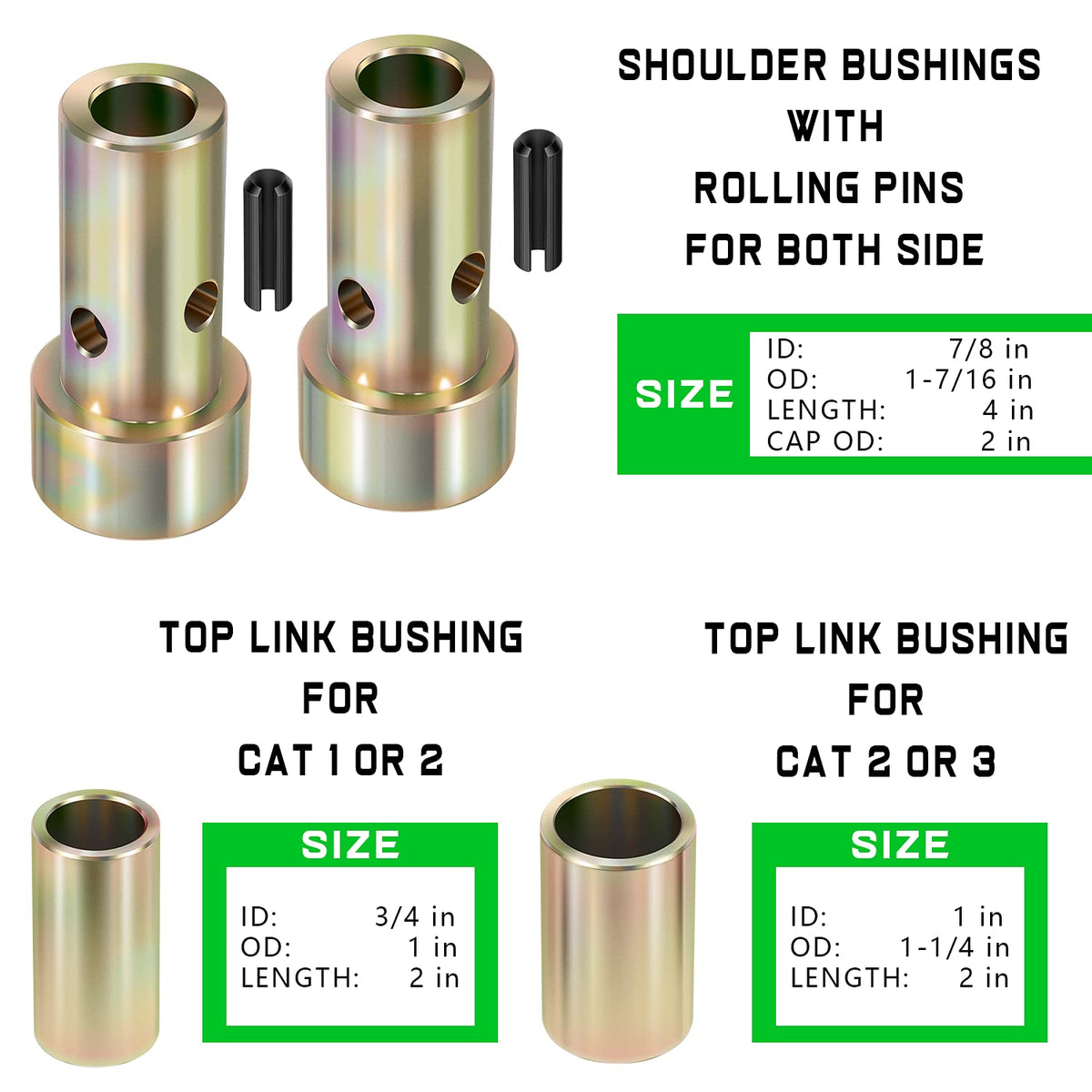 Quick Hitch Bushing Kit with Top Link Pin E75271