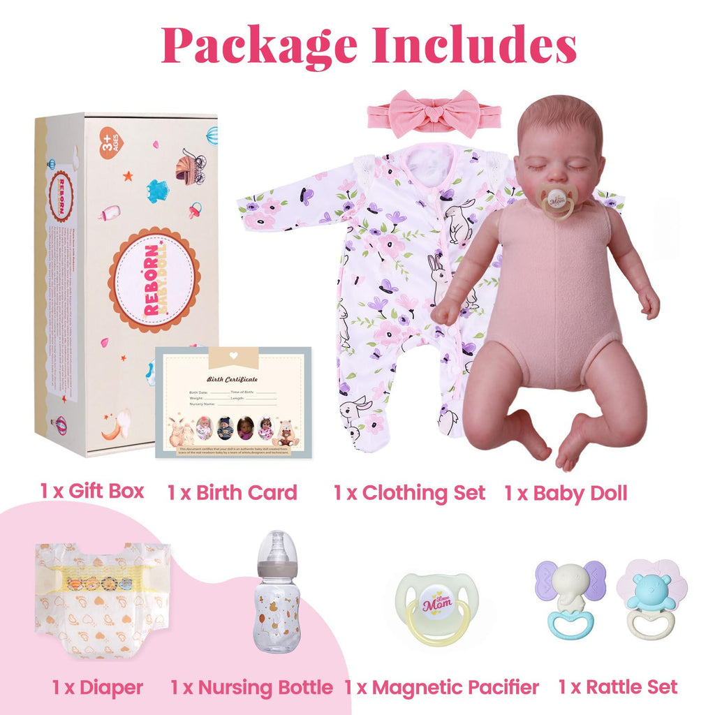 20 Inch Reborn Baby Dolls Girl with Play Set U256052