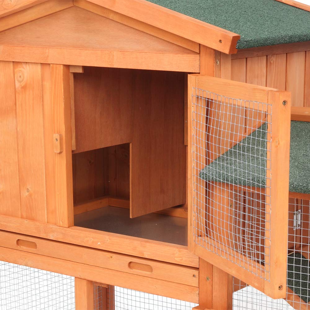 Wooden Chicken Coop with Waterproof Roof and Nesting Box L316602
