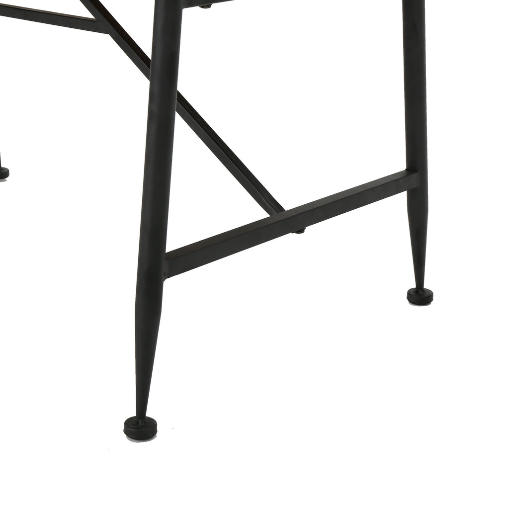 Acacia Wood Coffee Table with Iron Accents N735122
