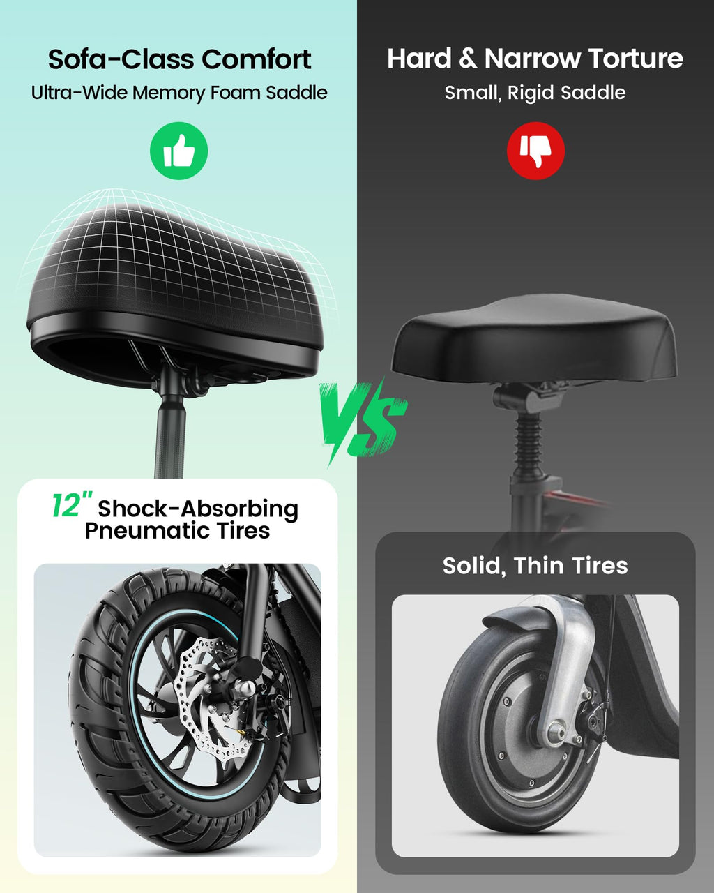 Electric Scooter with Seat W173