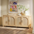 70 Inch Coastal Oak Sideboard Buffet D611987