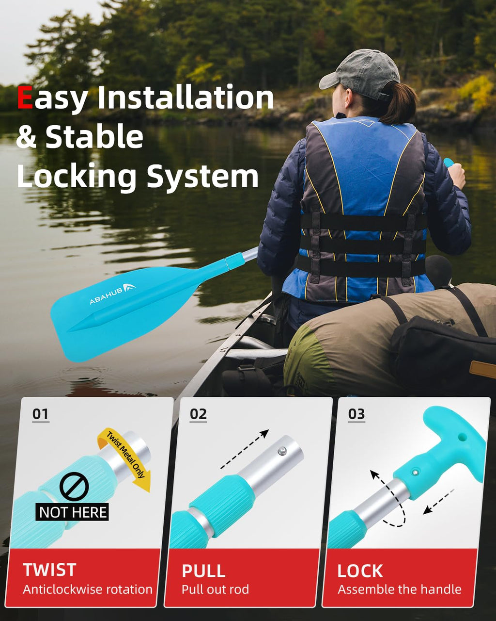 Telescoping Emergency Paddle 21''-42'' I64458