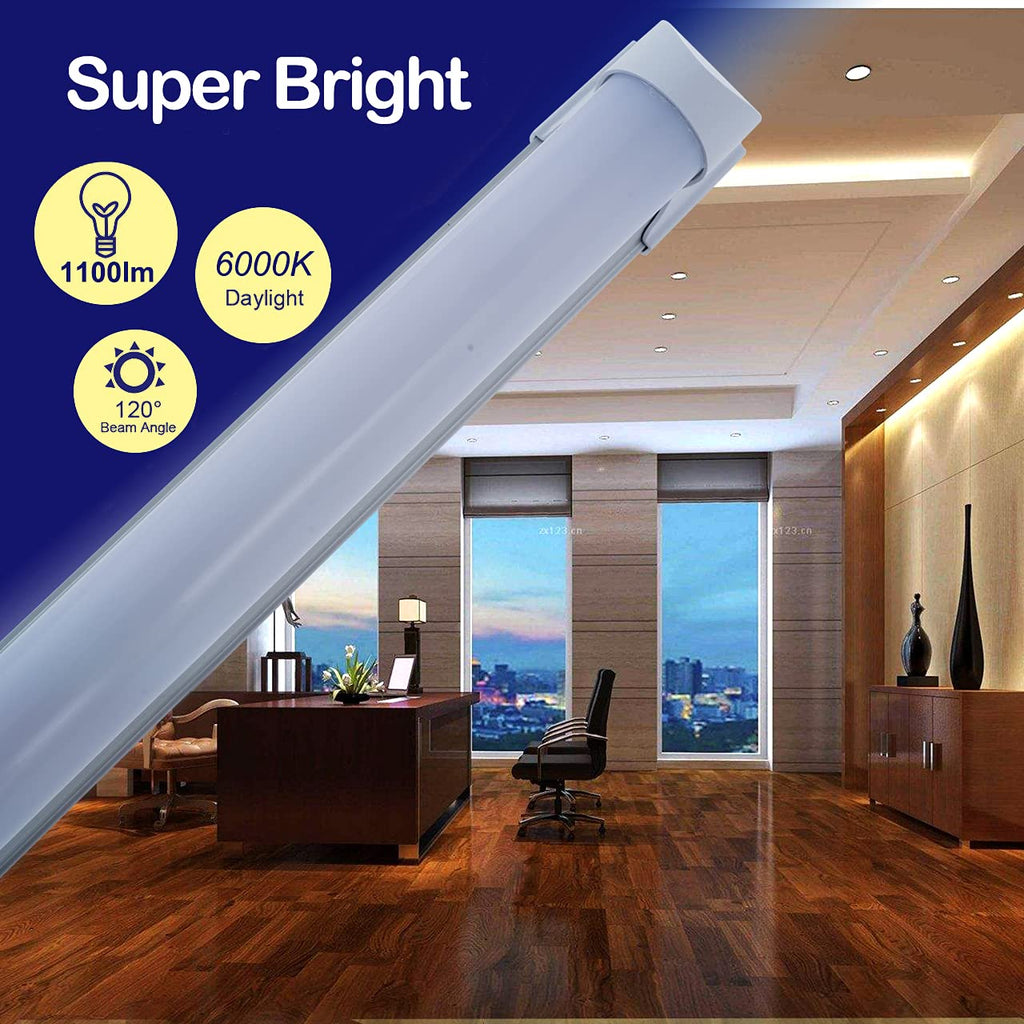 48 Pack 2FT 10W 6000K Linkable LED Shop Light with On/Off Switch V384