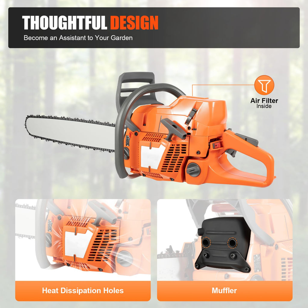 24 Inch Gas Powered Chainsaw B9591