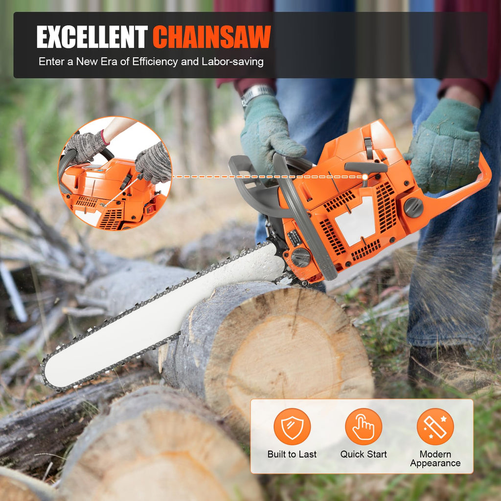 24 Inch Gas Powered Chainsaw B9591
