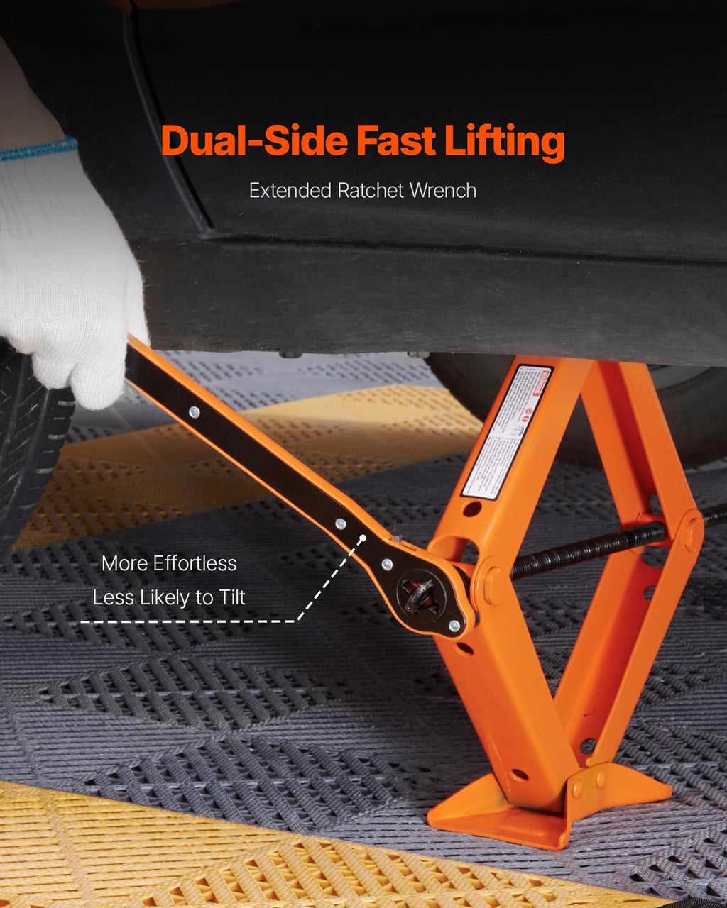 2.5 Ton Scissor Car Jack with Lifting Range A827