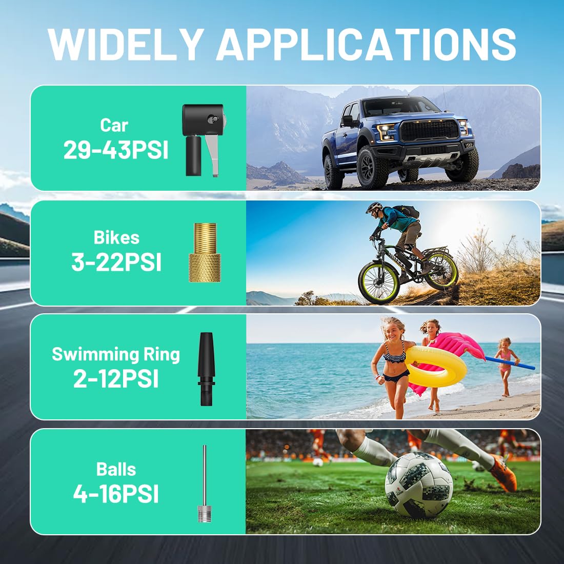 20V Cordless Tire Inflator Air Compressor with Digital Pressure Gauge T677313