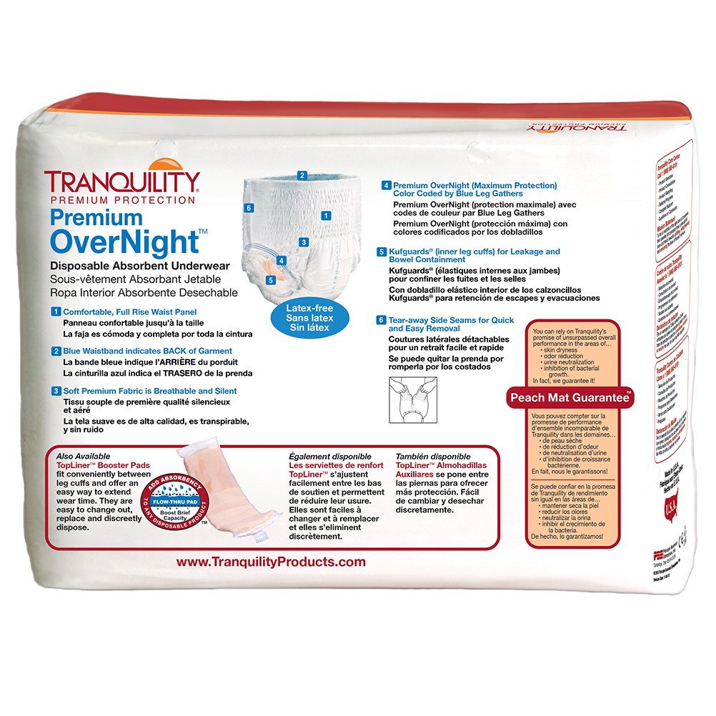 Overnight Absorbent Underwear L 16 ct V95030
