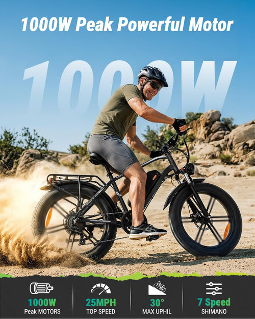 1000W Peak Electric Mountain Bike 48V 13Ah B1795