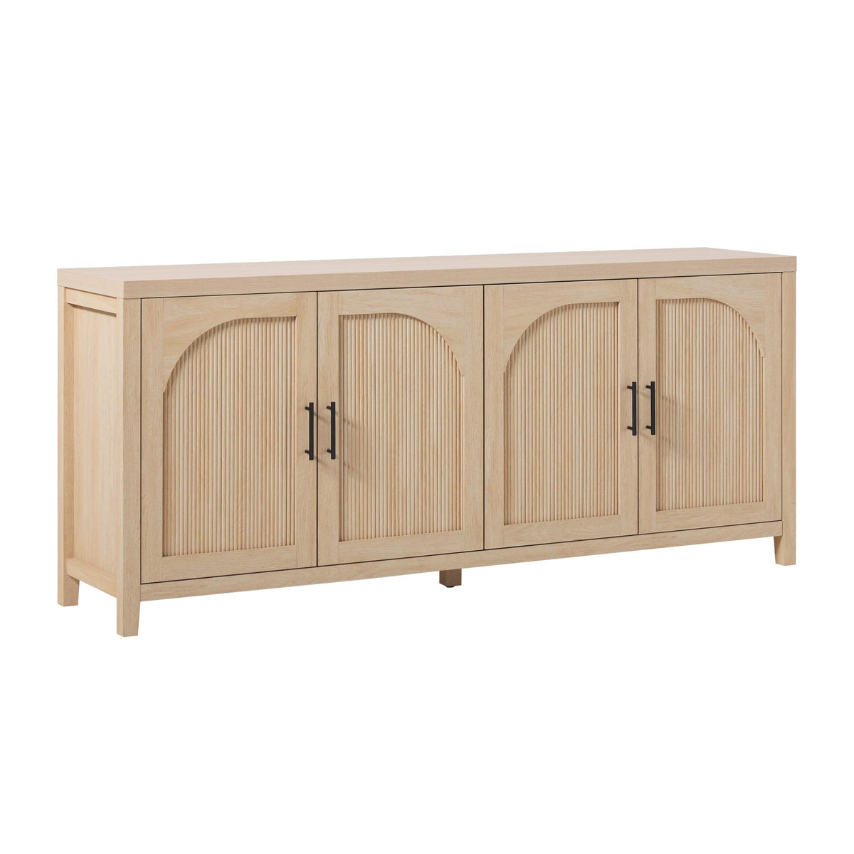 70 Inch Coastal Oak Sideboard Buffet D611987