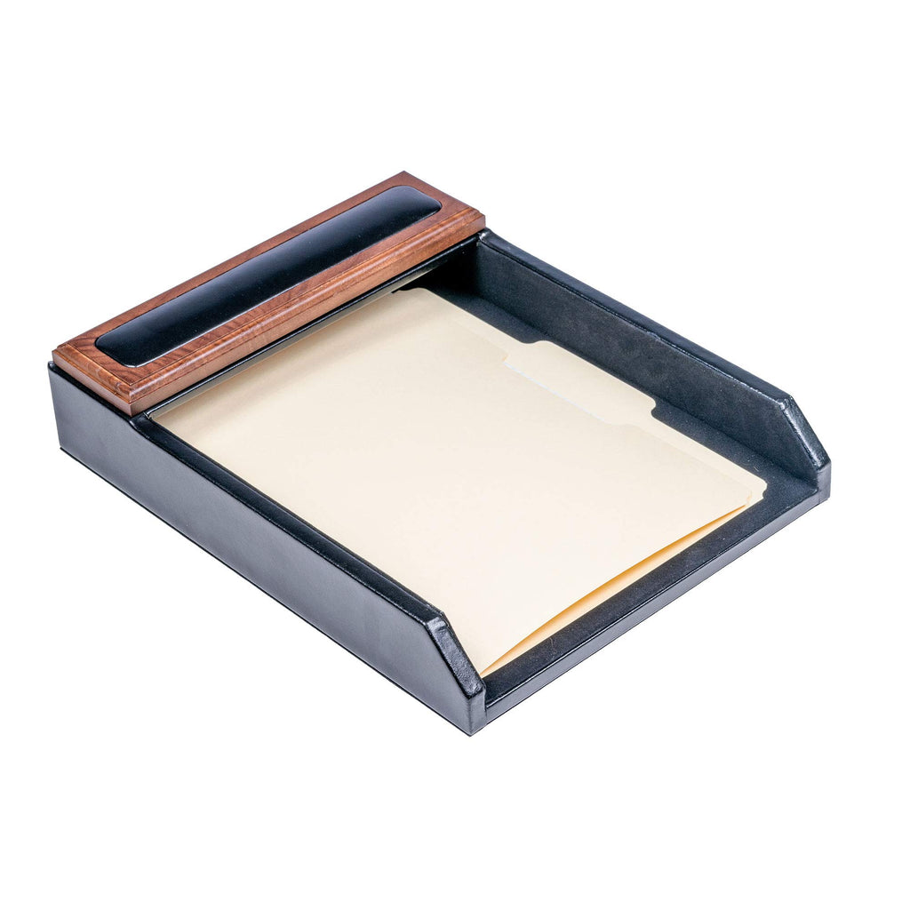 Wood & Leather Desk Set 8 Piece Q438