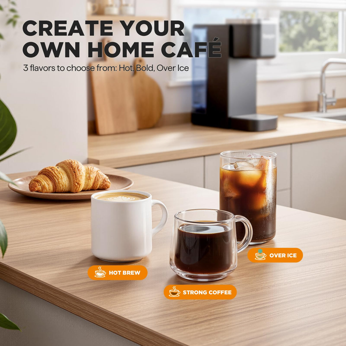 Single Serve Coffee Maker with 3 Brew Styles Z21386