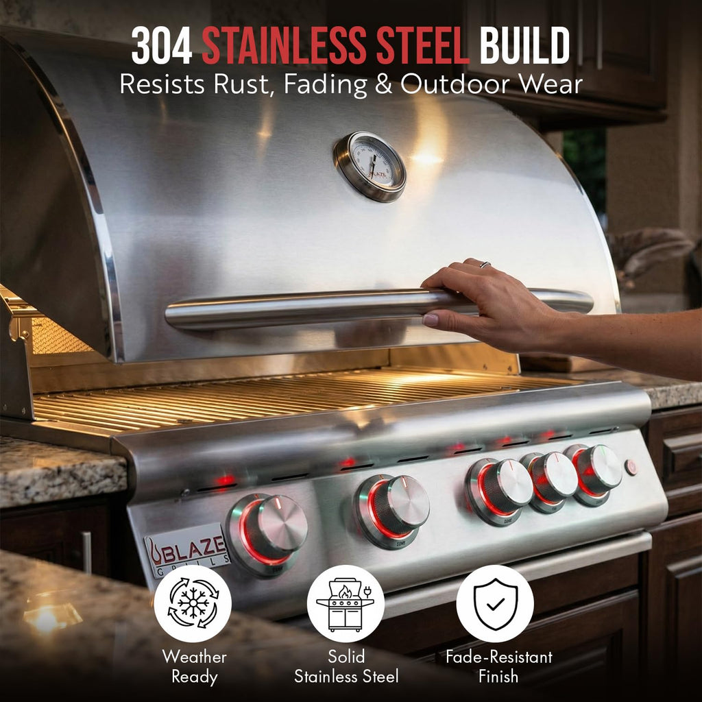 32” Built-in Gas Grill, Double Side Burner, Door & Two Drawers Combo, 20” Refrigerator M71937