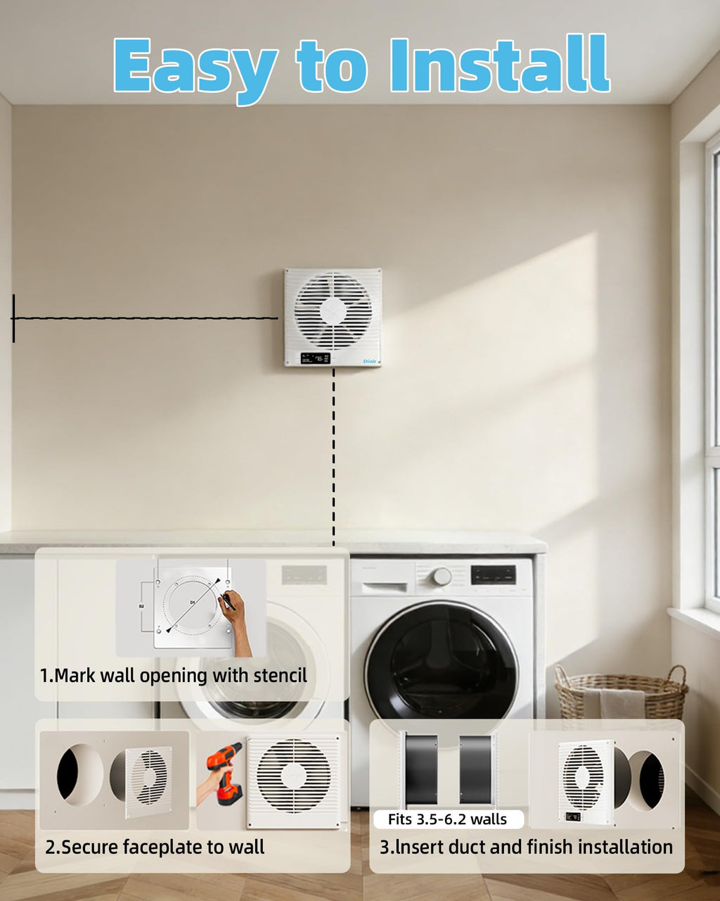 8" Room to Room Fan with Remote C4539