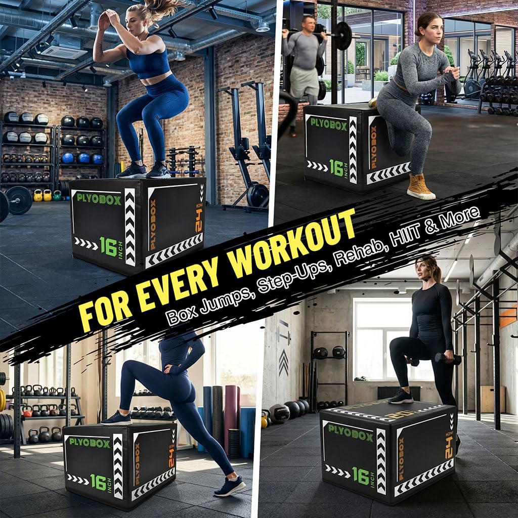 3-in-1 Plyometric Jump Box J40101