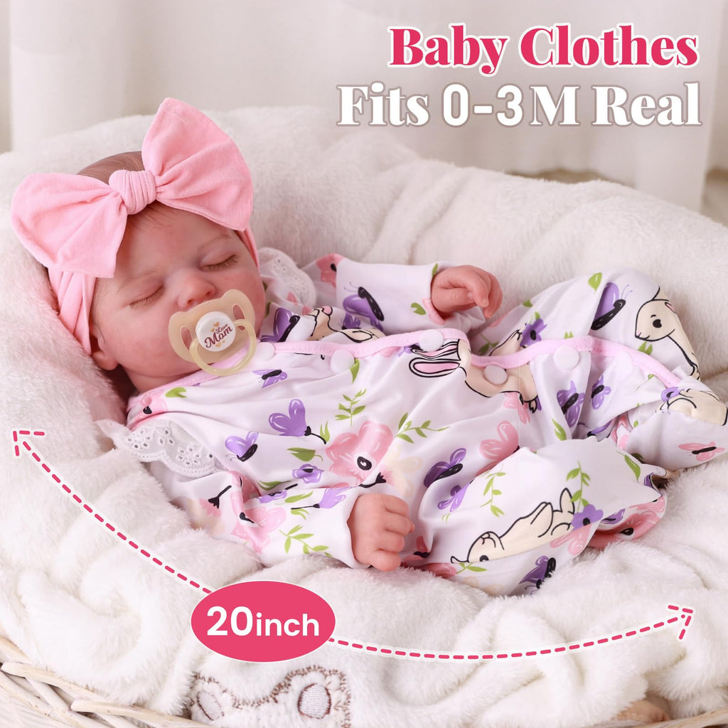 20 Inch Reborn Baby Dolls Girl with Play Set U256052
