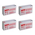 6V 10Ah Rechargeable Sealed Lead Acid Battery 4Pcs J40185