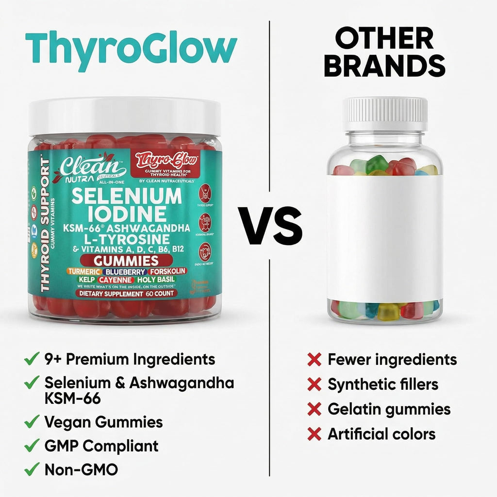 Thyroid Support Gummies Selenium Iodine Ashwagandha Turmeric Blueberry R46468