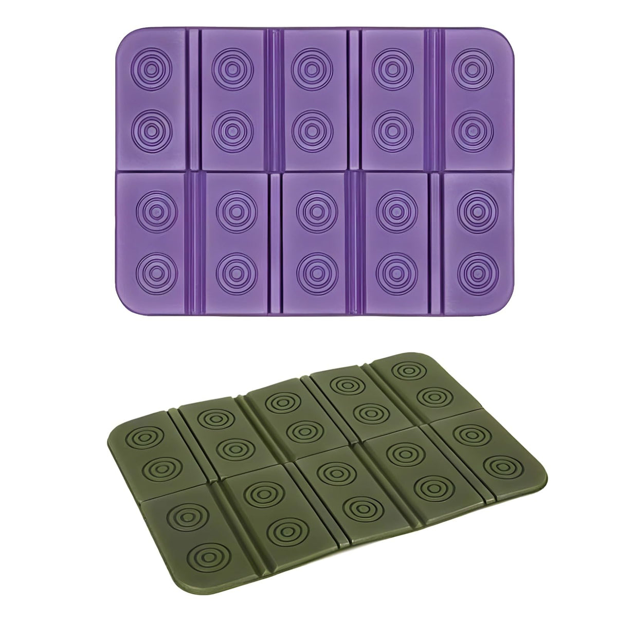 2 Pcs Waterproof Folding Foam Camping Mat Seat Cushion L198