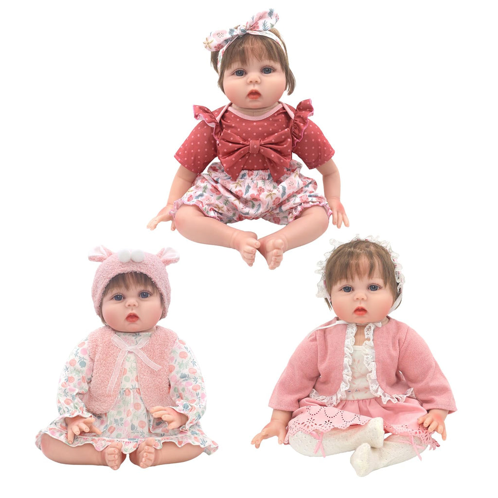 20-22 Inch Reborn Baby Doll Clothes & Accessories Set I9882