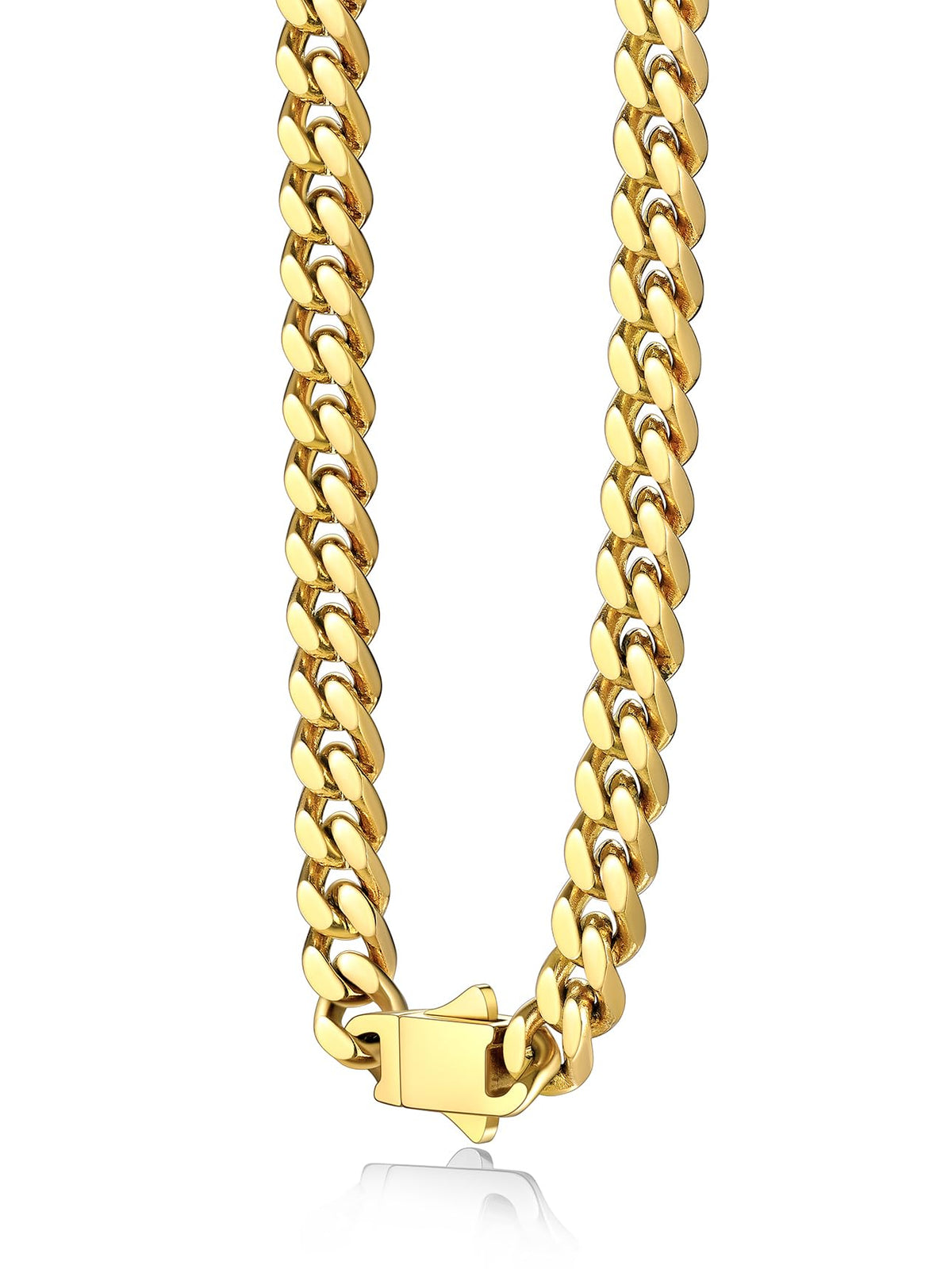 Stainless Steel Cuban Link Chain Necklace R514