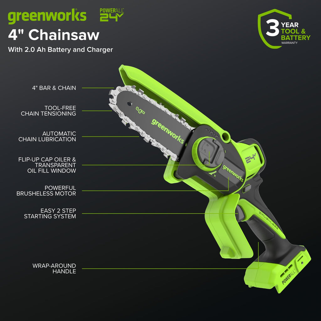 24V 4 in Mini Chainsaw I52622