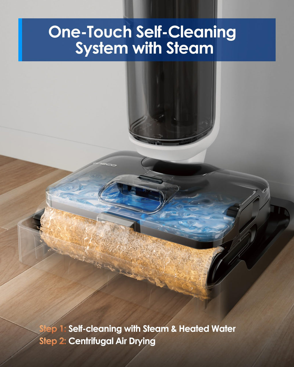 3-in-1 Wet Dry Vacuum Mop with Steam Function Q457