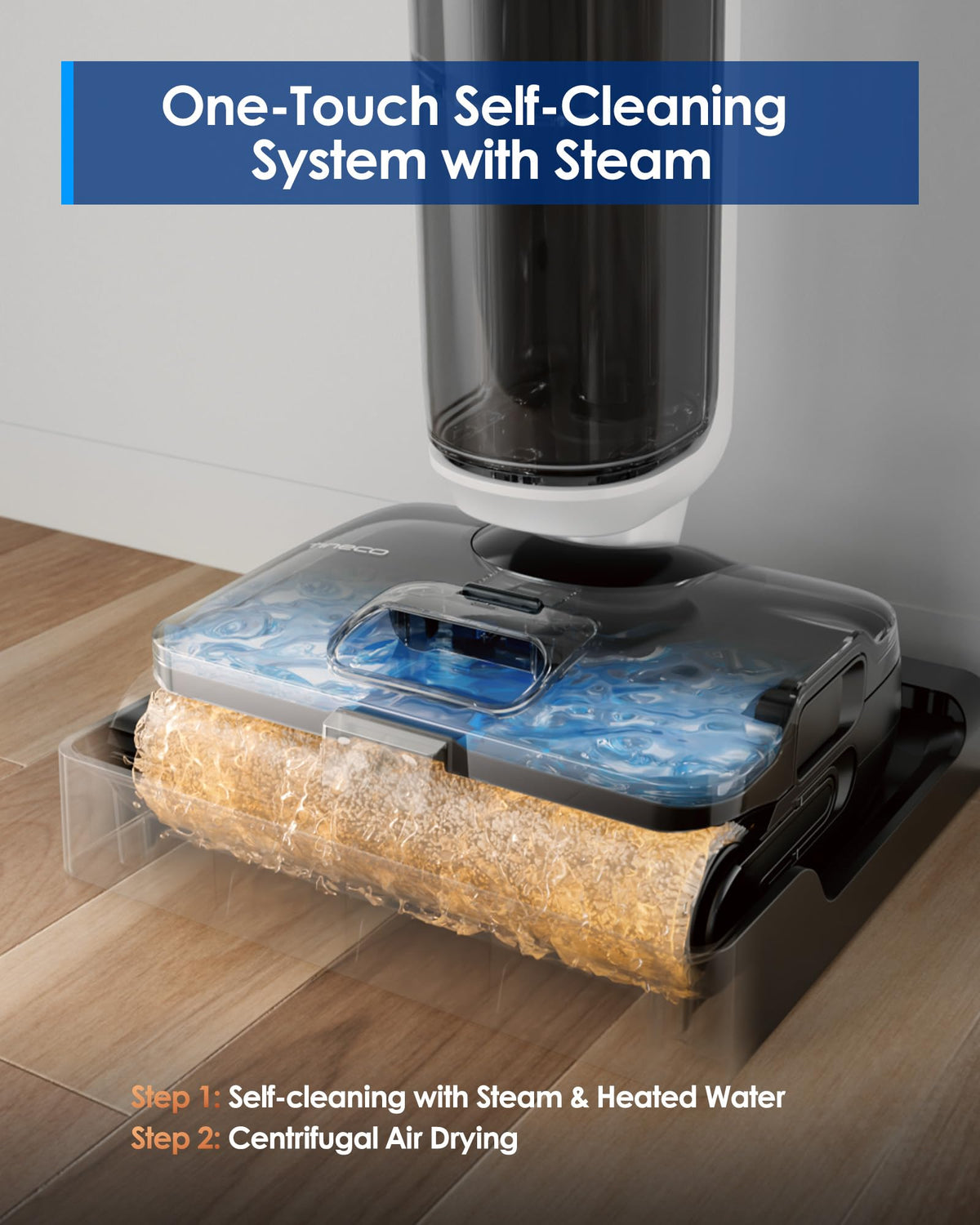 3-in-1 Wet Dry Vacuum Mop with Steam Function Q457