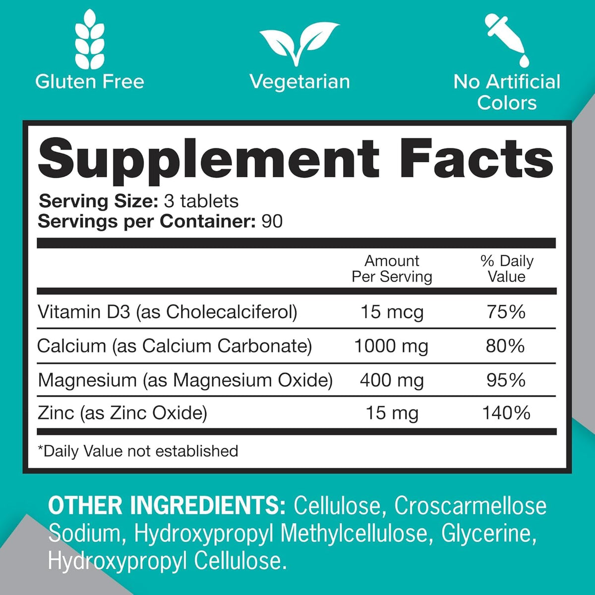 Calcium Magnesium Zinc Tablet 270ct X6995