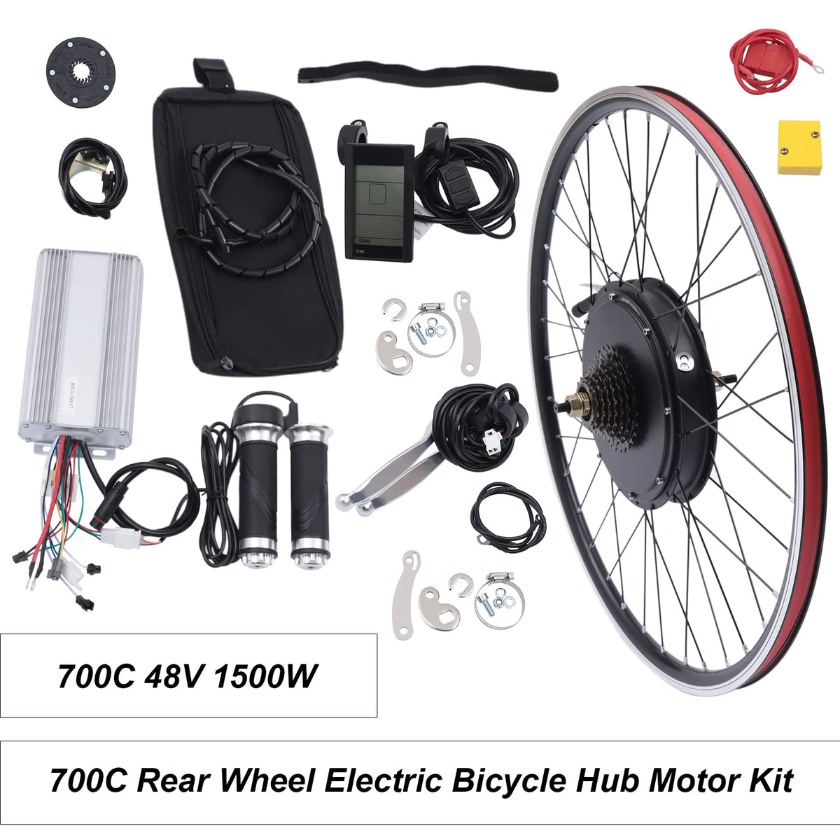 48V 1500W Rear Wheel Electric Bike Conversion Kit E546