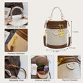 Crossbody Cylinder Bag Vegan Leather I466336
