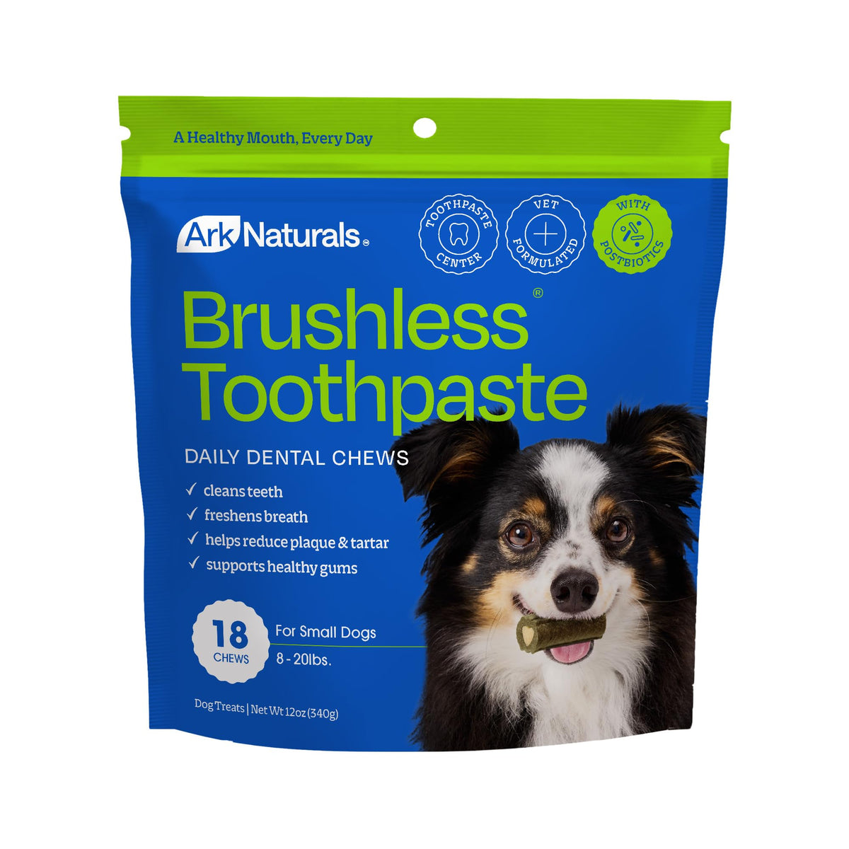 Brushless Toothpaste Dog Dental Treats Small Breeds 18 ct N3669