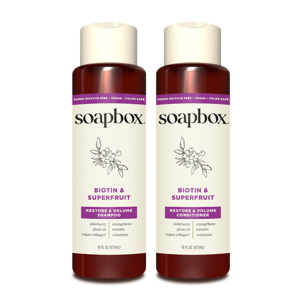 Biotin Super Fruit Shampoo & Conditioner Set 16oz I94512