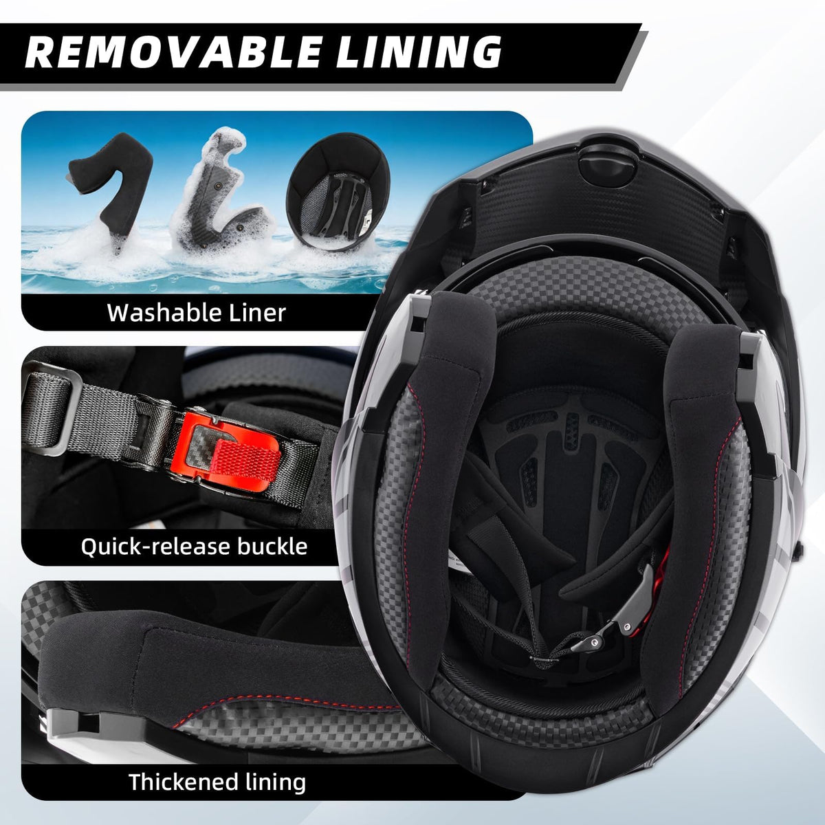 Modular Motorcycle Helmet DOT Approved Flip up Y335304