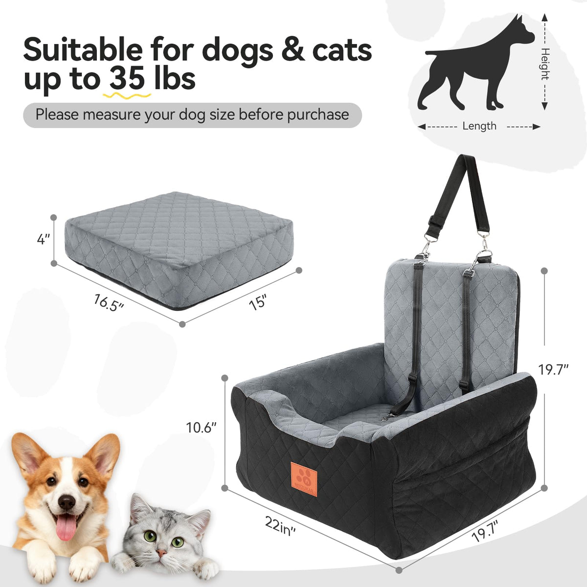 Dog Car Seat Under 35 lbs C603607