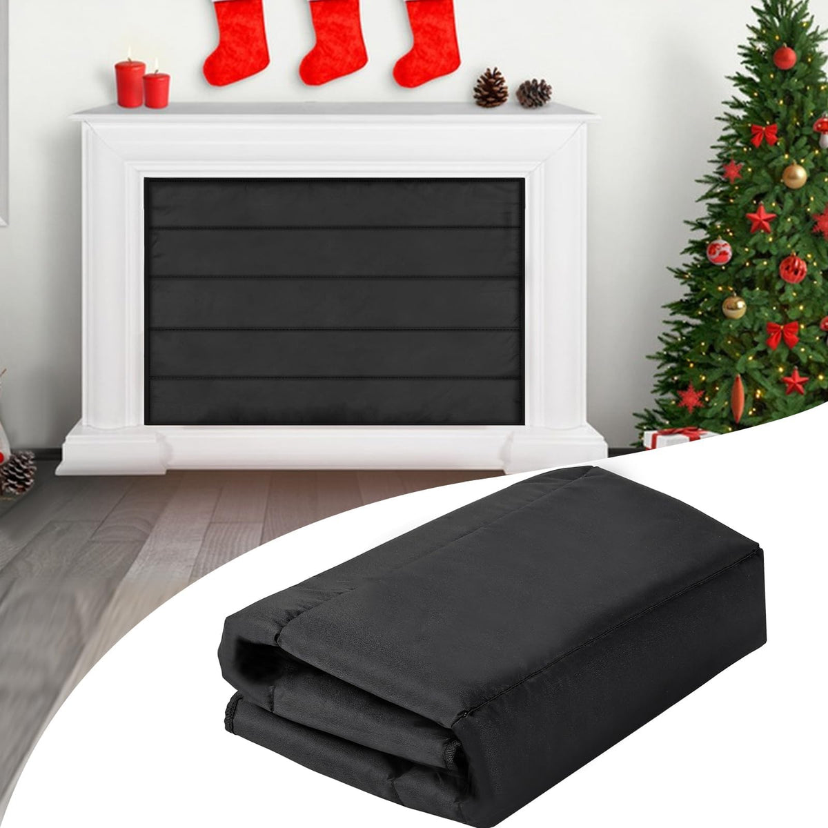 Magnetic Fireplace Cover 39"x32" Draft Stopper I8100