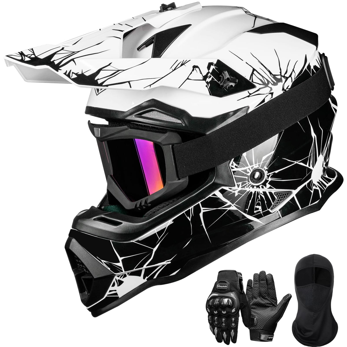 DOT Approved Full Face Motocross Helmet O990365
