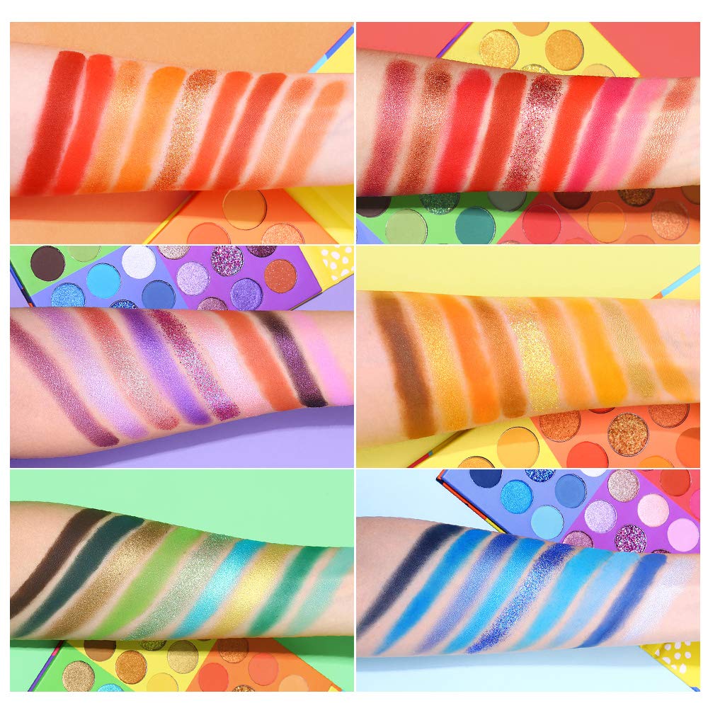 54 Colors Matte Shimmer Glitter Eyeshadow Palette W8858