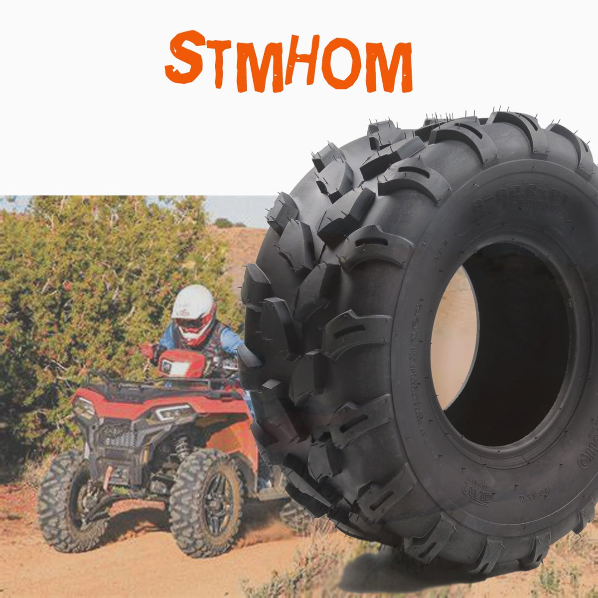 Set of 2 18X7X8 Tubeless ATV/UTV Tires 4 PR J503290
