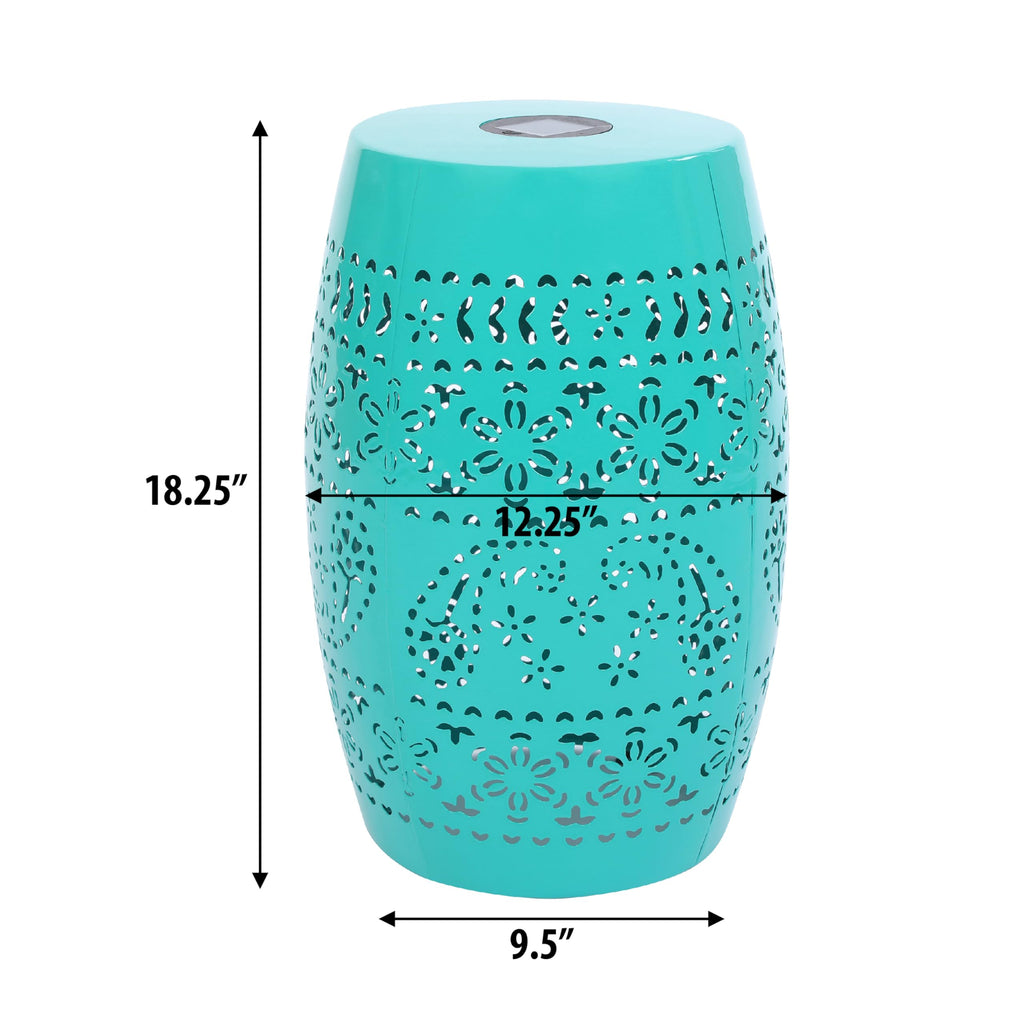 Teal Metal Patio Side Table M456753