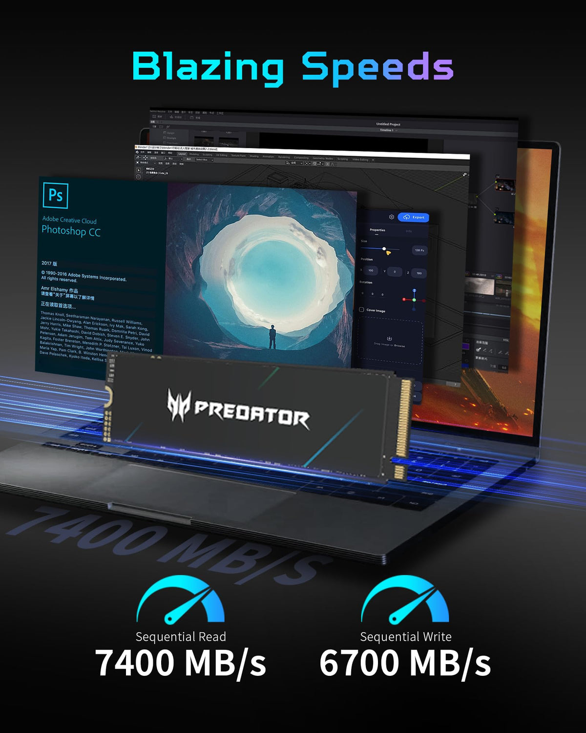 1TB NVMe PCIe Gen4×4 M.2 Internal SSD G67680
