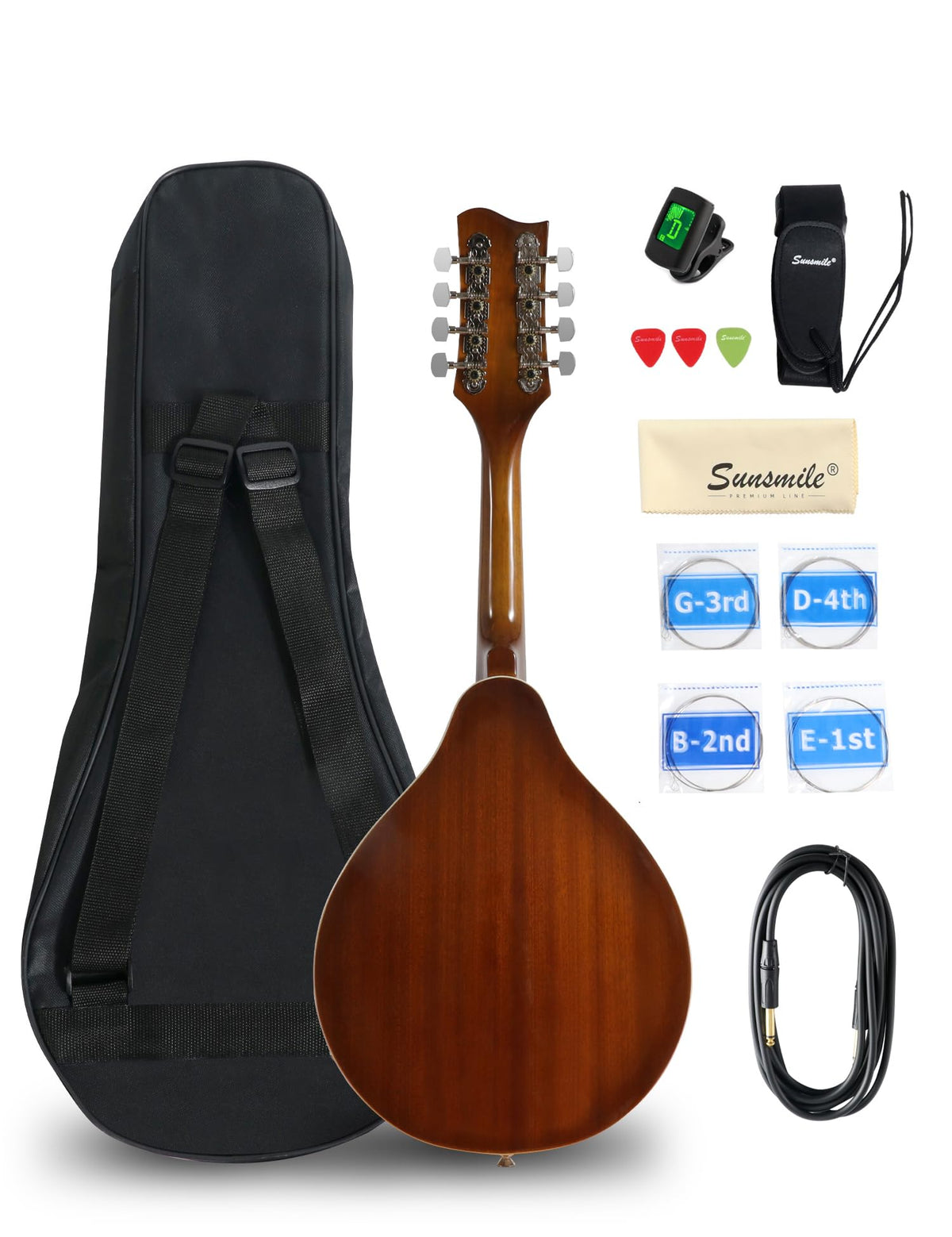 8 String Acoustic-Electric Mandolin Instrument with Pickup P631