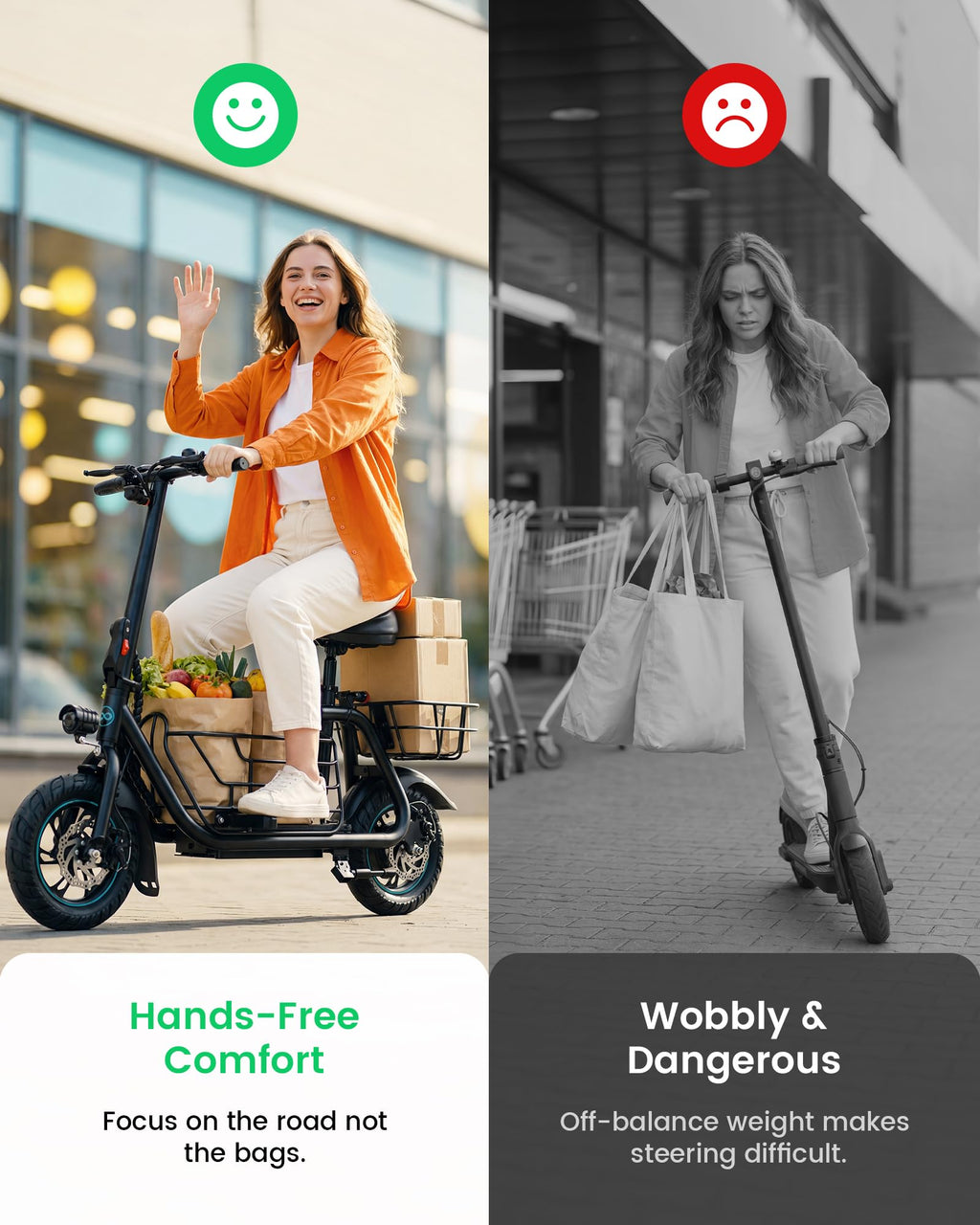 Electric Scooter with Seat W173