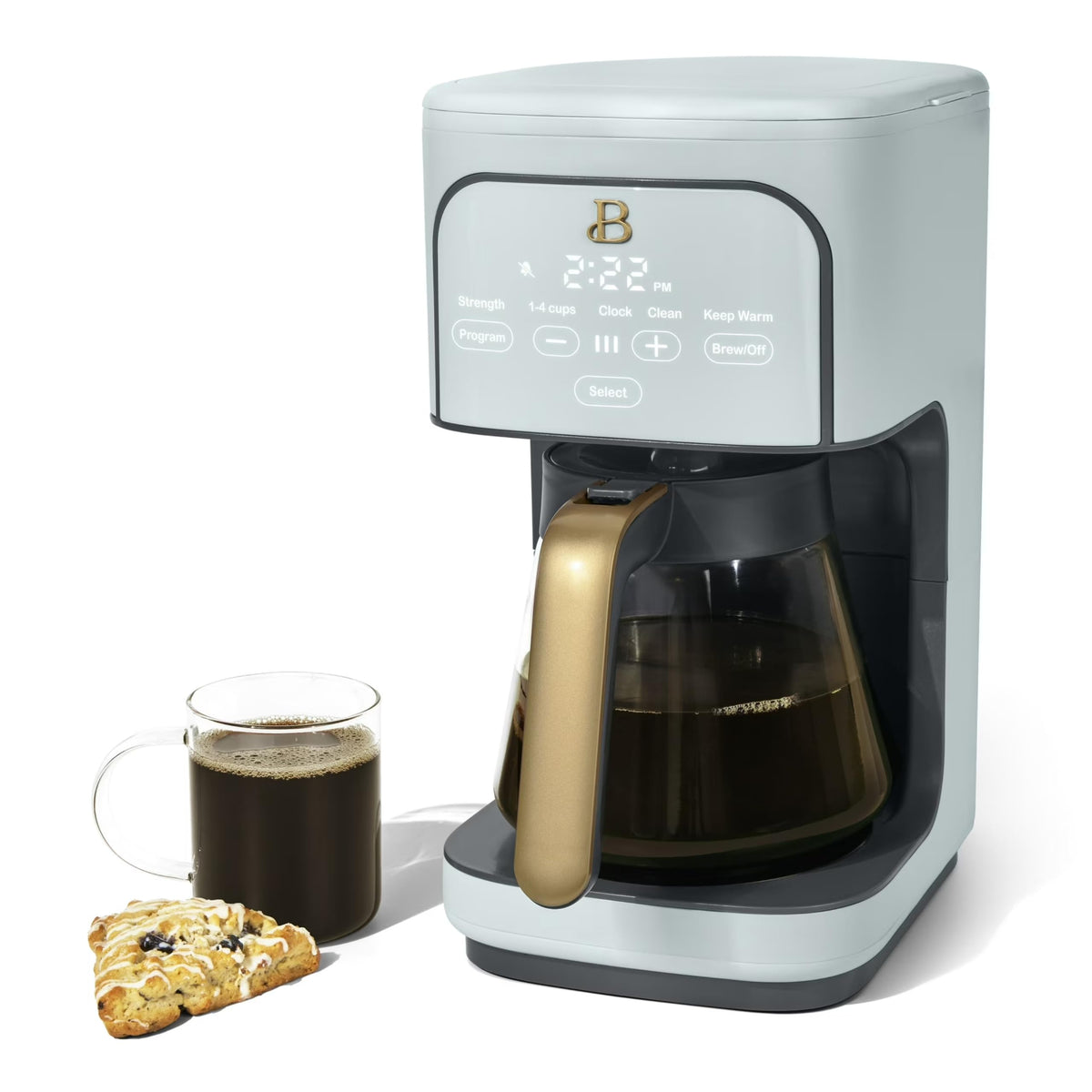 12-Cup Programmable Coffee Maker with Glass Carafe O1052