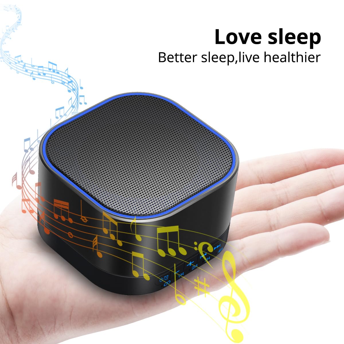 White Noise Machine with 20 Non Looping Sounds F81588